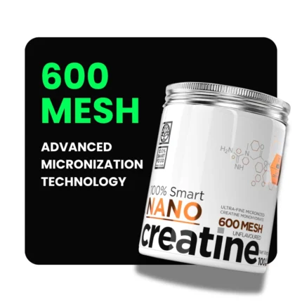 100% Smart Nano Creatine 600 MESH – napredna tehnologija mikronizacije